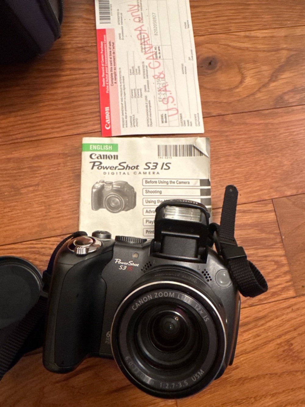 Canon PowerShot S3 IS Camera in Black